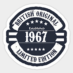 british original 1967 Sticker